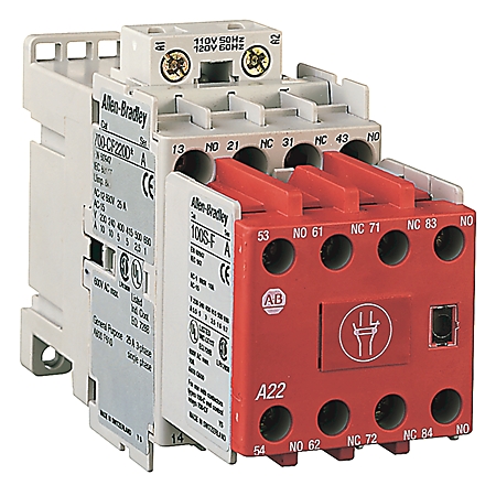 Güvenlik Endüstriyel Rölesi,24V DC Elektronik,Standart Kontak,3 NO, 1 NC,Çatallı Kontak image