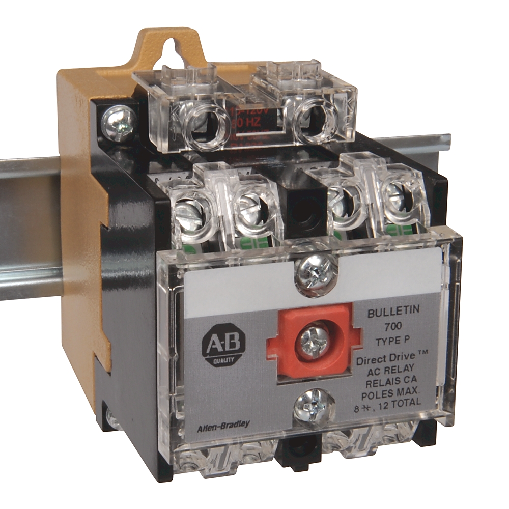 600v Endüstriyel Röle, Rly w / Std ve Time Dly Cntcts, 10 Amp AC Akım Değeri, Swbd ElecHld Kontrol Rölesi, 4 N.O., Açık Tip Röle Ray Montajı, 110V 50Hz / 115-120V 60Hz