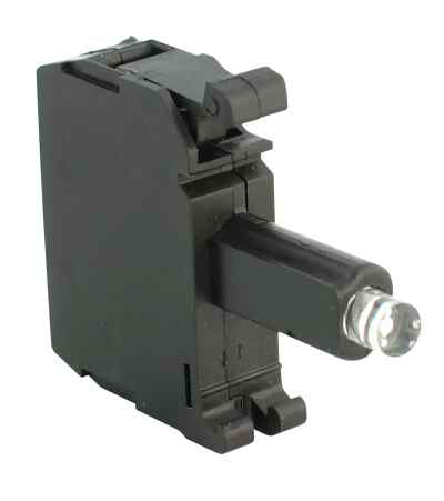800F PB, 22mm LED Modül, LED, Yeşil, 240V AC, Mandallı Montaj