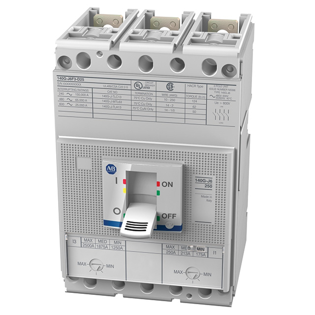 140G 250A J Çerçeve Kalıplanmış Kasa Ckt-Bkr
