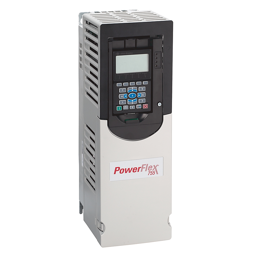 755 AC Sürücü, Hava Soğutmalı, Açık Tip, 400V AC 3 PH, 8,7 Amper, 4kW ND, 2,2kW HD, Prchg'li AC Giriş, Daha Fazla Bilgi, Çerçeve 2, Filtreli, CM Jumper Takılı, DB Transistör, Boş (HIM Yok), Seçenek Yok, Seçenek Yok, Seçenek Yok, Seçenek Yok, Karton ve Belgeler