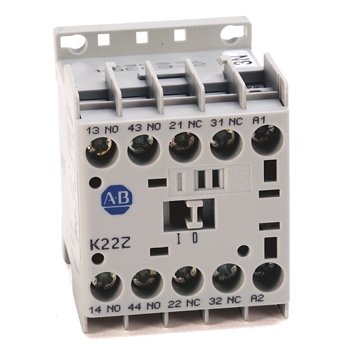 [700-K31Z-ZJ] 700-K MCS Mini Kontaktörler, Vidalı Tip Terminaller, Sistem Kontrol Gerilimi: 24 (17...30)V DC, 3 N.O. / 1 N.C. Yardımcı Kontaklar