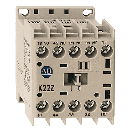 [700-K31Z-ZJ] 700-K MCS Mini Kontaktörler, Vidalı Tip Terminaller, Sistem Kontrol Gerilimi: 24 (17...30)V DC, 3 N.O. / 1 N.C. Yardımcı Kontaklar