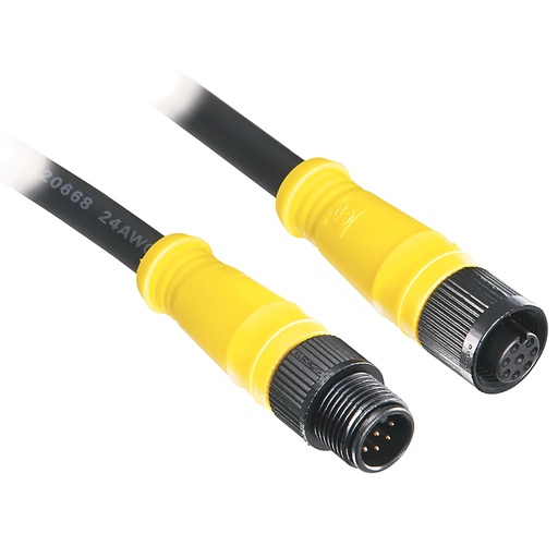 [889D-F8ABDM-2] DC Mikro Kablo, Dişi, Düz (İç Dişler), Dişi, Düz (iç dişler), Standart Malzemeler, 8-Pin, 8-Pin, DC Mikro, Erkek, Düz (dış dişler), Düz, Erkek (Dış Dişler), DC Mikro (M12), İlk Uçla Aynı, PVC Cbl, Siyah, UnShld, 24AWG, PVC Kablo, Sarı, 24AWG, Patchcord, Standart, 2 m