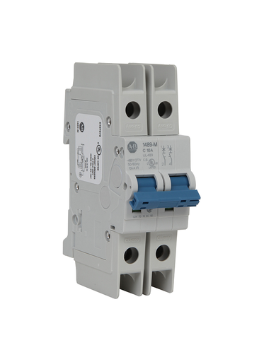 [1489-M2C040] 1489-M Minyatür Devre Kesici, Standart konfigürasyon, AC, UL/CSA Maks. Voltaj: 240V AC, 48V DC, IEC/EN Maks. Gerilim: 230V AC, 2 Kutuplu Konfigürasyon, Açma Eğrisi C, 4A