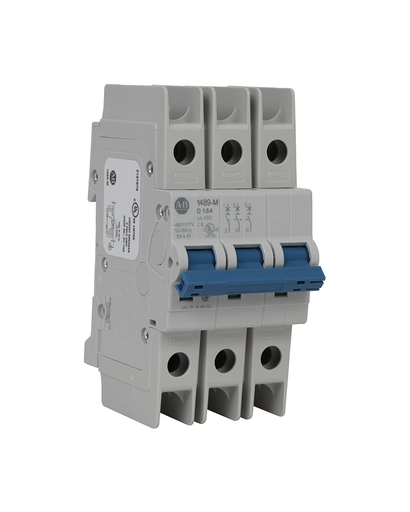 [1489-M3C060] 1489-M Minyatür Devre Kesici, Standart konfigürasyon, AC, UL/CSA Maks. Voltaj: 240V AC, 48V DC, IEC/EN Maks. Gerilim: 230V AC, 3 Kutuplu Konfigürasyon, Açma Eğrisi C, 6A