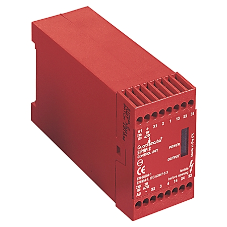 [440N-S32021] Sipha Kontrol Ünitesi - Kontaklar (Güvenlik/Yardımcı): 2 Normalde Açık / 1 Normalde Kapalı, Besleme Gerilimi: 24V AC/DC, 110V/230V AC, Muhafaza: 45mm