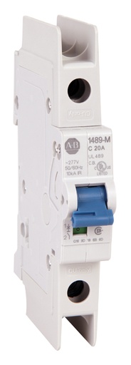 [1489-M1C160] 1489-M Minyatür Devre Kesici, Standart konfigürasyon, AC, UL/CSA Maks. Voltaj: 277V AC, 48V DC, IEC/EN Maks. Gerilim: 230V AC, 1 Kutuplu Konfigürasyon, Açma Eğrisi C, 40A