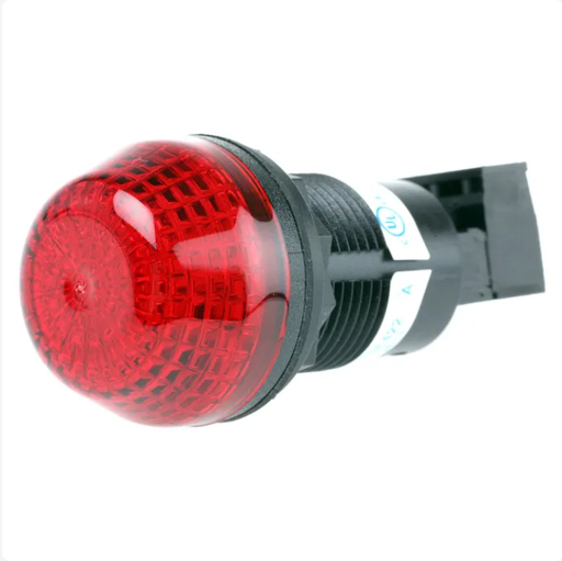 [855PB-B24SE422] Flaşör, LED, Kırmızı, Yanıp Sönen, Sabit, Panele Monte, 24 V ac/dc