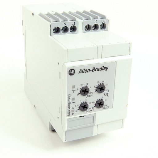 [813S-V3-400V] Gerilim İzleme Rölesi, 3 Fazlı, 380-415V AC, Kendinden Güçlü, 50 √ 400 Hz, Düşük ve Aşırı Gerilim Koruması, 2-SPDT Kontak, Ayarlanabilir Zaman Gecikmesi, Faz Kaybı / Dengesizlik / Ters Çevirme Koruması, Programlanabilir Mandal veya Ayar Seviyesinde Engelleme, Otomatik Sıfırlama