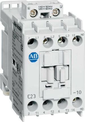 [100-C16D10] Kontaktör, 16 A, 110V 50 Hz / 120V 60 Hz, AC, 3 Normalde Açık Kutup, 1 NO Kontak ve 0 NC Kontak, Tekli Paket, Hat Tarafı Bobin Sonlandırma, Vidalı Terminaller, Motor Yükü
